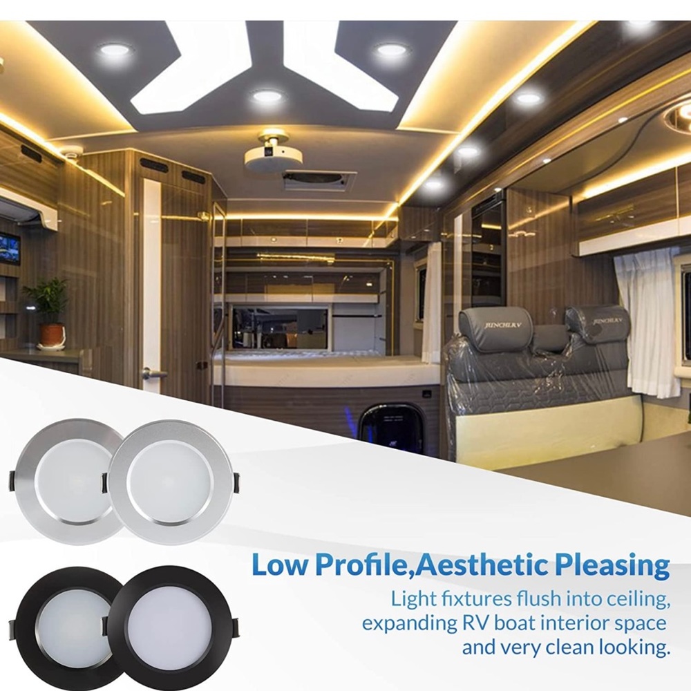 RV Boat Recessed Ceiling Light,4 Pack - Picture 5 of 6